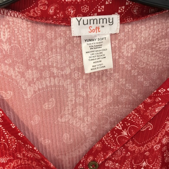 Girl Bandanna Long Sleeve Top - Picture 3 of 4